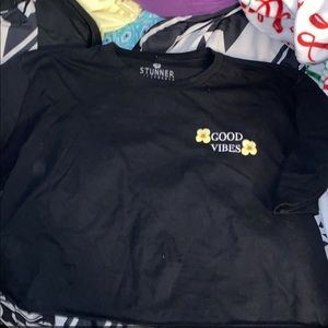 Good vibes crop top